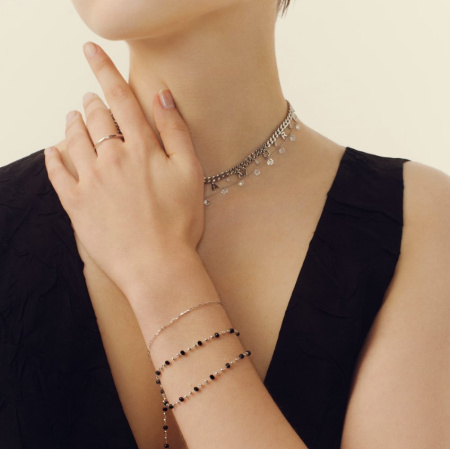 Колье из серебра с фианитами