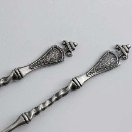 2 чашки чайные «Куница» с ложками