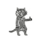 Подвеска из серебра «Кот»
