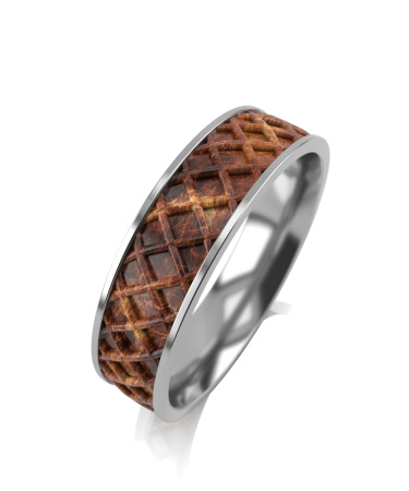 Кольцо из серебра с керамикой