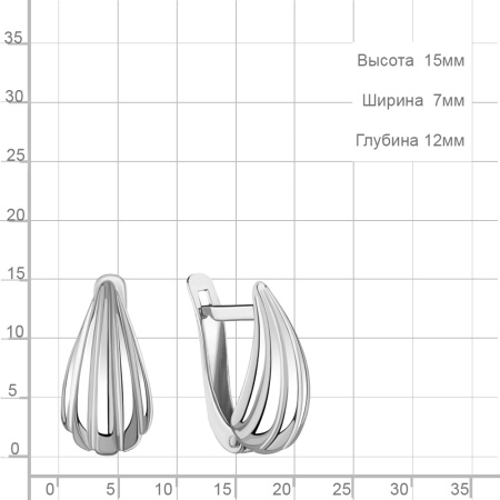 Серьги из серебра