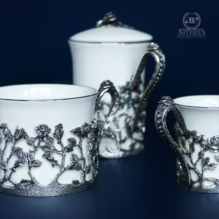 Чашка кофейная «Роза» в футляре