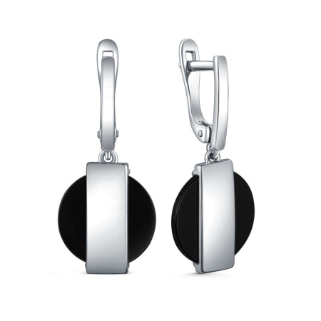 Серьги из серебра с агатом