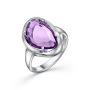 Кольцо из серебра с аметистом