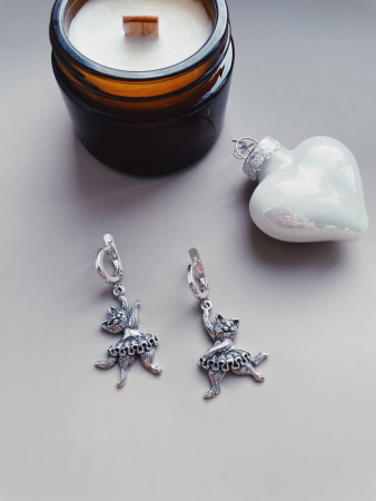 Серьги из серебра «Щелкунчик»