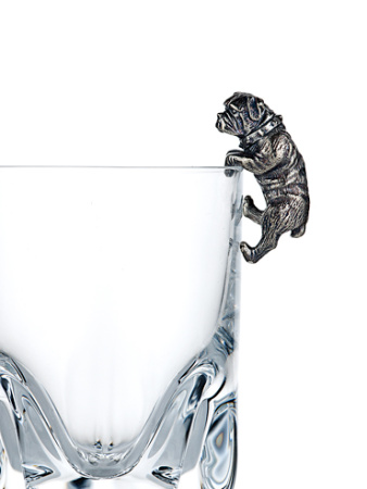 Серебряный собутыльник «Бульдог»