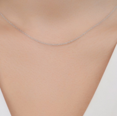 Цепь серебряная «Якорная»