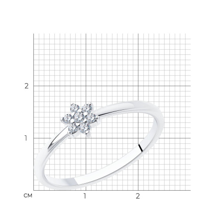 Серебряное кольцо Sokolov с фианитами