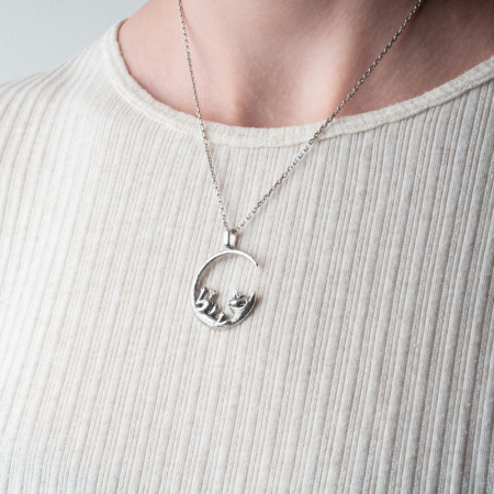 Серебряная подвеска «Лунная рапсодия»