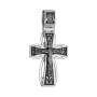 Крест серебряный с чернением