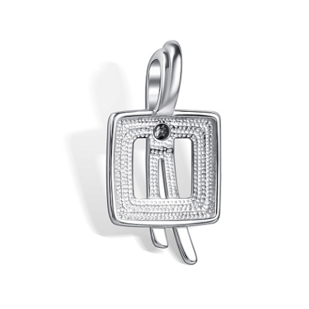 Подвеска из серебра с бриллиантом