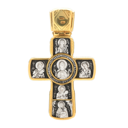 Крест из серебра с позолотой «Знамение»