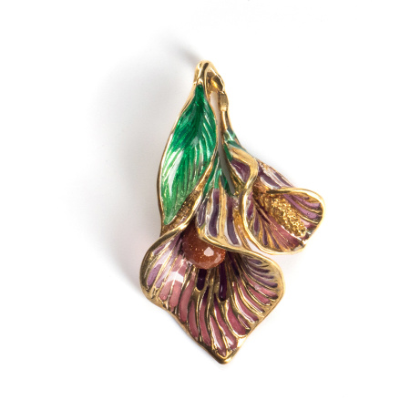 Серебряная подвеска «Каллы»