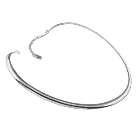 Серебряная гривна XL с цепочкой