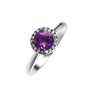 Кольцо из серебра с аметистом
