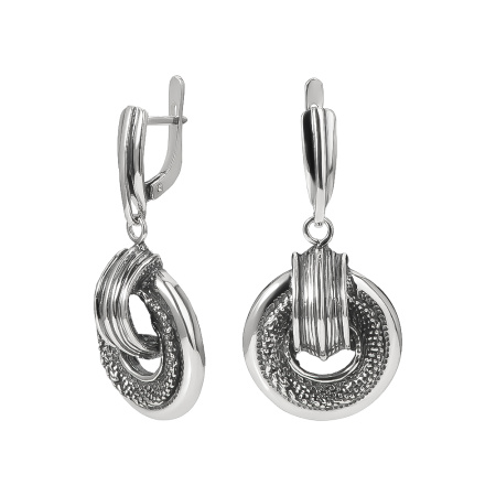 Серебряные серьги «Альянс»