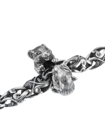 Серебряный шарм «Хомяки»