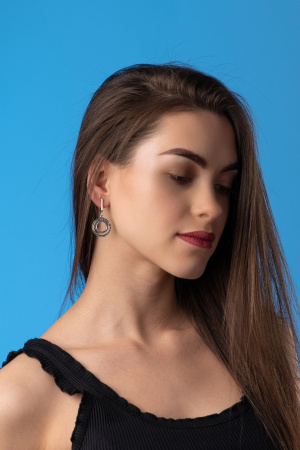 Серебряные серьги «Рассвет»