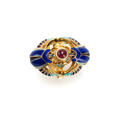 Серебряное кольцо «Скарабеи»