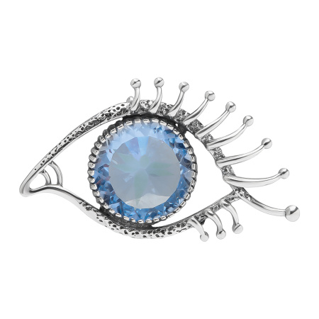 Подвеска из серебра с перунитом «Я тебя вижу»