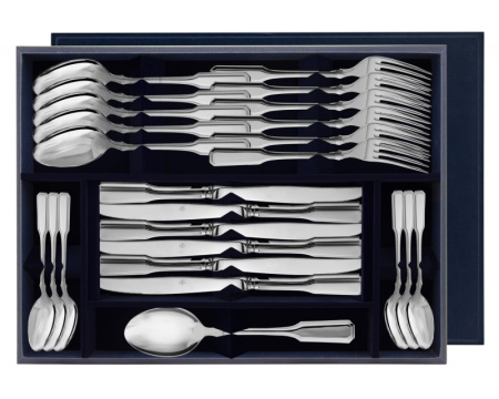 Серебряный набор столовый «Русский» 24 предмета