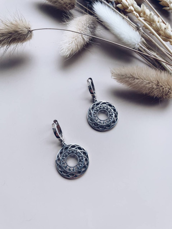 Серьги из серебра «Филигрань»