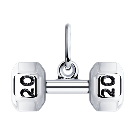 Подвеска из серебра «Штанга»