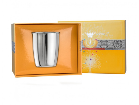 Серебряный детский стакан