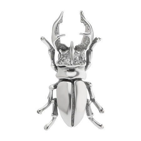Серебряная подвеска «Жук-олень»
