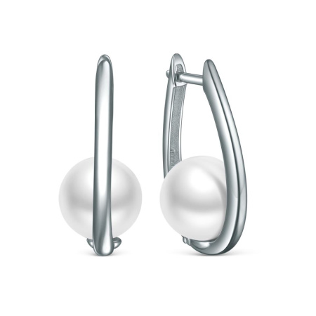 Серьги из серебра с жемчугом