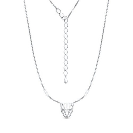 Колье из серебра с фианитом «Тигр»