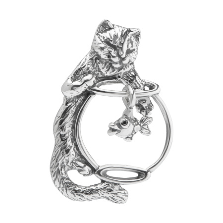 Подвеска из серебра «Рыбачок»