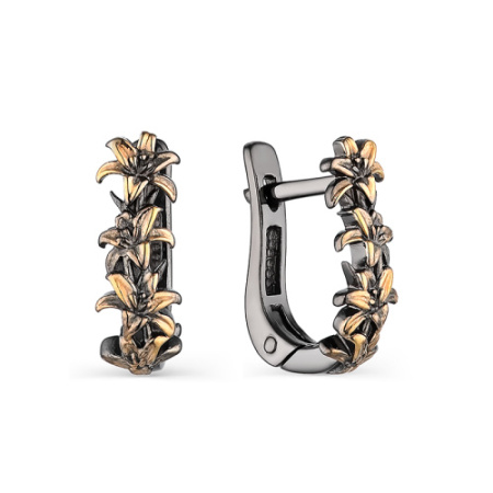 Серьги из серебра «Лилии»