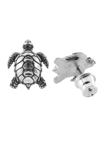Серебряные серьги «Черепахи»