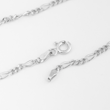 Серебряная цепь «Фигаро»