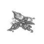 Cеребряная брошь Alexandre Vassiliev с марказитами Swarovski и аметистом