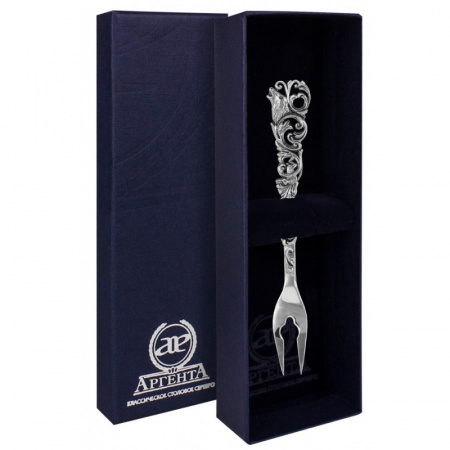 Серебряная вилка для лимона «Охотничья»