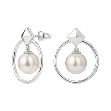 Серебряные серьги с жемчугом