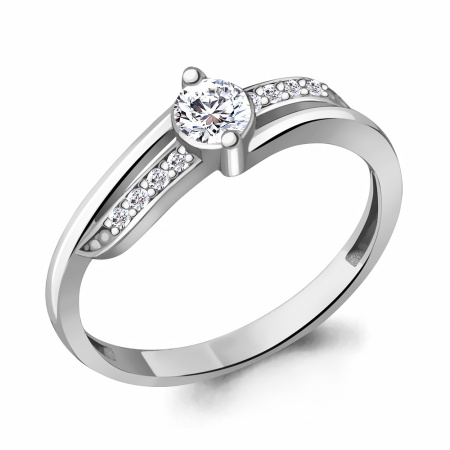 Серебряное кольцо с фианитами