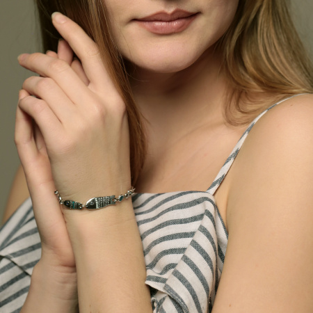 Серебряный браслет «Рыбки»