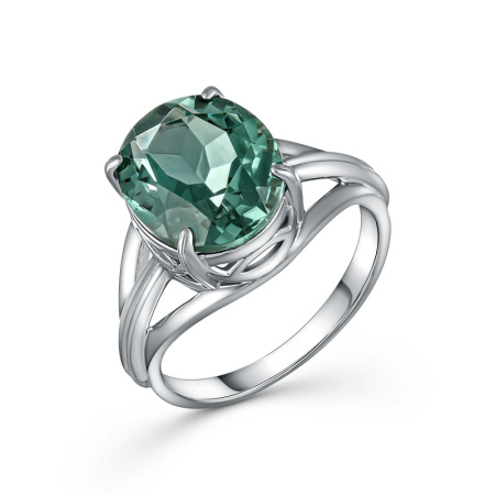 Кольцо из серебра с празиолитом