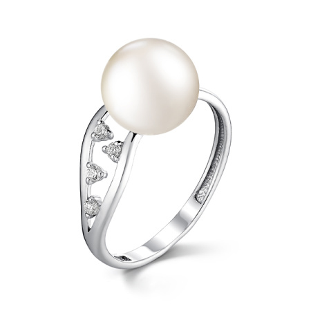 Серебряное кольцо с жемчугом