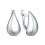 Серьги из серебра «Капля»