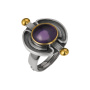 Кольцо из серебра с аметистом