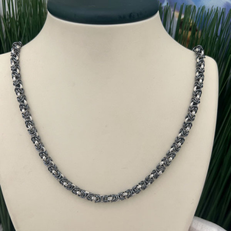 Серебряная цепь «Королевская Роза»