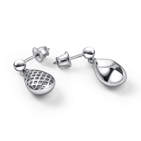 Серьги из серебра «Капля»