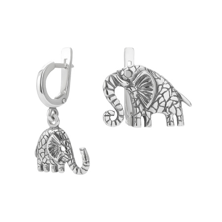 Серьги из серебра «Расти большой!»