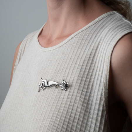 Брошь из серебра «Хорошее настроение»