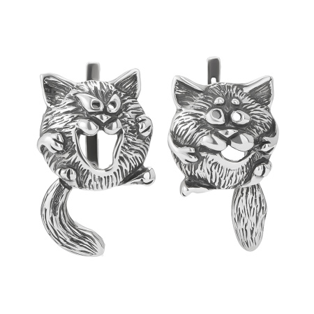 Серебряные серьги «Кошарики»