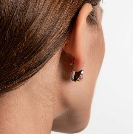 Серебряные серьги «Родохрозитовый Кокошник»